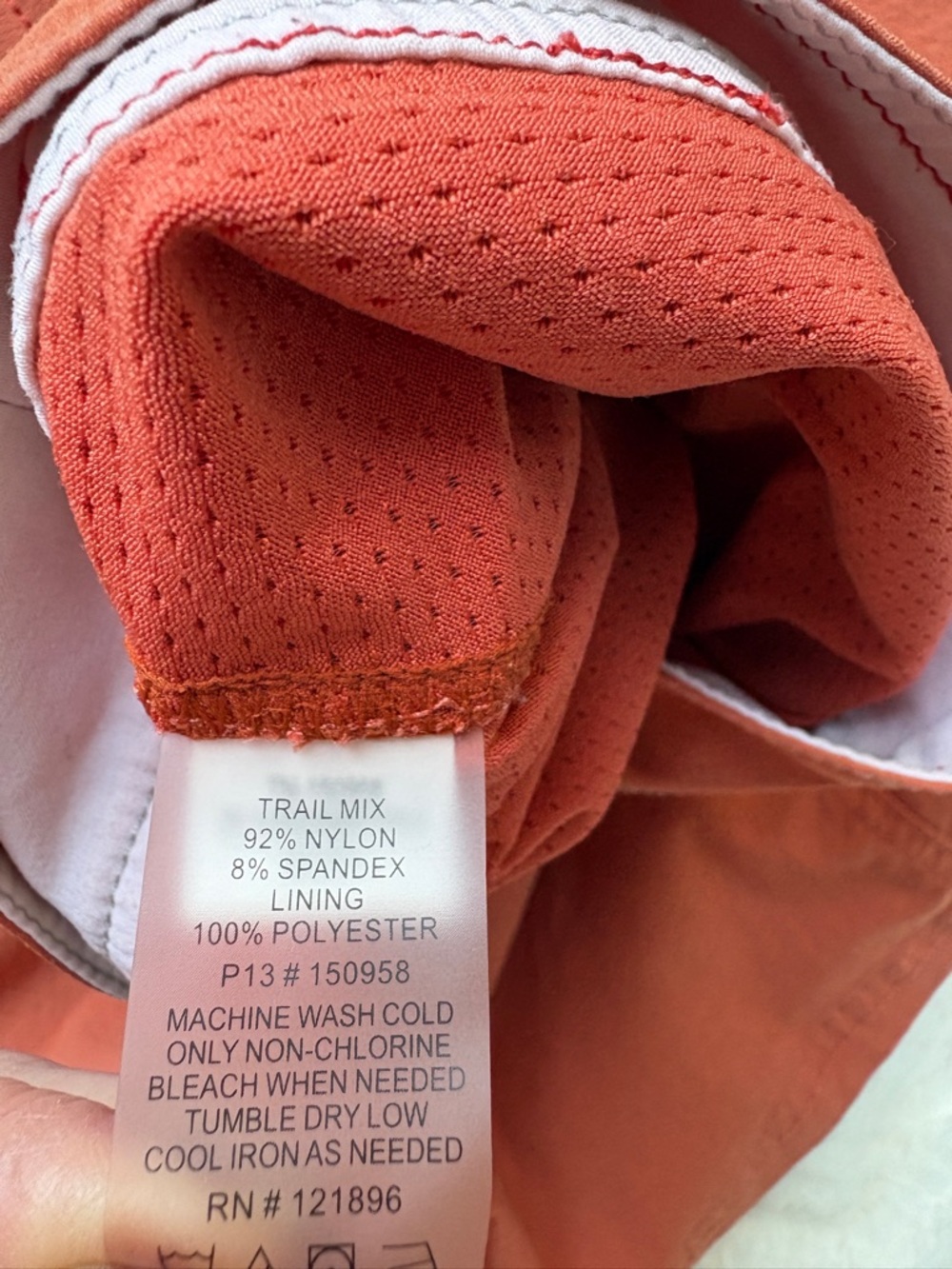 Title Nine Trail Mix Coral Athletic Skort with Zip Closure - Picture 10 of 10